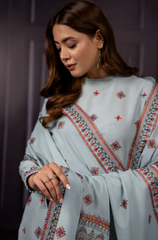 Kayseria - Winter 3PC Dhanak Embroidered Suit - BFB0448