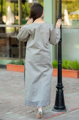 Mushq - Winter 3PC Dhanak ChickenKari Embroidered Suit- BFB0289