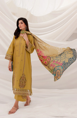 Batik -Winter 3PC Dhanak Embroidered Suit - BFB0012