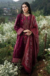 Zarashahjhan - Winter 3PC Dhanak Embroidered Suit - BFB0497