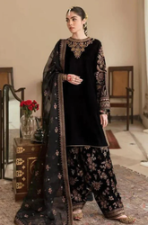 Boraque - Winter 3PC Velvet Embroidered Suit - BFB0167