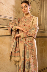 Bareeze - Winter 3PC Dhanak Embroidered Suit - BFB0466