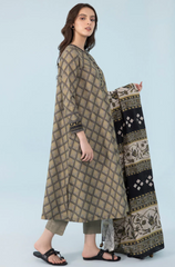 Winter 3PC Khaddar Digital Printed Dress - BFU0446