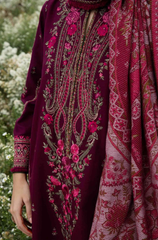 Zarashahjhan - Winter 3PC Dhanak Embroidered Suit - BFB0497