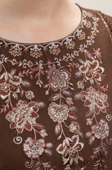 BEECHTREE - Winter 3PC Dhanak Embroidered Suit - BFB0482