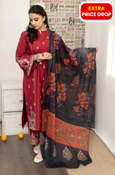 Urge - 3PC Lawn Embroidered Suit - BFB0136