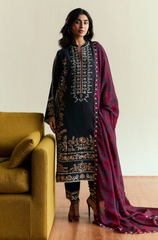 Zarashahjhan - Winter 3PC Dhanak Embroidered Suit - BFB0496