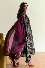 Zarashahjhan - Winter 3PC Dhanak Embroidered Suit - BFB0496