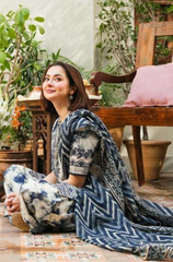 Sapphire - Winter 3PC Khaddar Digital Printed Suit- BFU0121