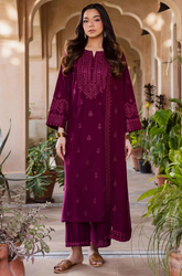 Summer 3PC Lawn Embroidered Suit - BFB0611