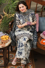 Sapphire - Winter 3PC Khaddar Digital Printed Suit- BFU0121