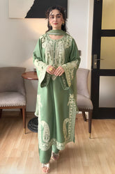 Stitched 3Pcs Embroidered Lawn Suit – RTW042