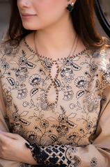 Garnet - Winter 3PC Dhanak Embroidered Suit - BFB0427