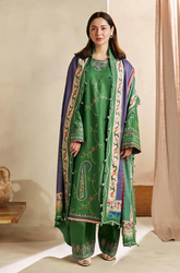 ZARA SHAH JAHAN - Winteer3PC Dhanak Embroidered Suit - BFU0056