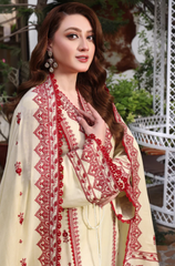 HUSSAIN REHAR - Winter 3PC Dhanak Embroidered Suit - BFB0476