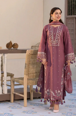 ALLYS - Winter 3PC Dhanak Embroidered Suit- BFB0290