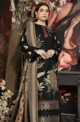 MARJJAN- Winter 3PC Dhanak Embroidered Suit - BFB0430