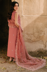 Hussain Rehar - Winter 3PC Dhanak Embroidered Suit - BFB0474