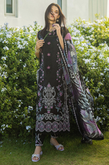 Mushq - Winter 3PC Dhanak Embroidered Suit - BFB0505