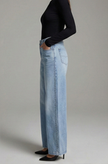 Essential High-Rise Comfort Denim - Soft Blue - BFJ007