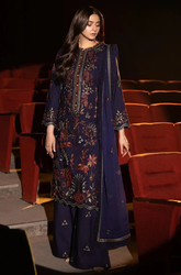 ASIM JOFA - Winter 3PC Dhanak Embroidered Suit - BFB0483
