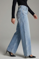 Essential High-Rise Comfort Denim - Soft Blue - BFJ007