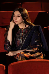 ASIM JOFA - Winter 3PC Dhanak Embroidered Suit - BFB0483