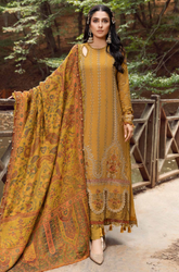 MARIA.B. - Winter 3PC Dhanak Embroidered Suit - BFB0439
