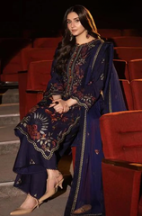 ASIM JOFA - Winter 3PC Dhanak Embroidered Suit - BFB0483