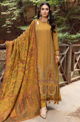 MARIA.B. - Winter 3PC Dhanak Embroidered Suit - BFB0439