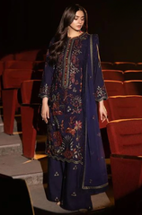 ASIM JOFA - Winter 3PC Dhanak Embroidered Suit - BFB0483