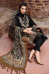 Maria.B - 3PC Lawn Embroidered Suit - BFRZ0114