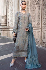 Bareeze- Winter 3PC Dhanak Embroidered Suit - BFB0470