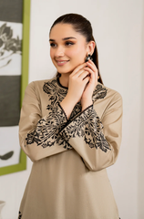 Garnet - Winter 3PC Dhanak Embroidered Suit - BFB0150