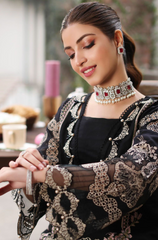 KAHF - Winter 3PC Dhanak Embroidered Suit - BFB0431