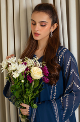 Agha Noor - Winter 3PC Dhanak Embroidered Suit - BFB0417