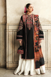 Hussain Rehar - 3PC Lawn Embroidered Suit - BFA0016