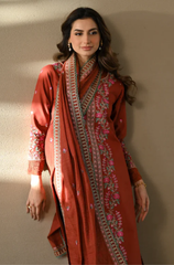 Binilyas - Winter 3PC Dhanak Embroidered Suit - BFB0499