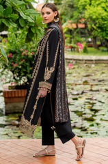 BAROQUE - Winter 3PC Dhanak Embroidered Suit - BFB0485