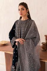 JAZMIN - Winter 3PC Velvet Embroidered Suit - BFB0517