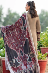 Winter 3PC Dhanak Embroidered Suit - BFB0132