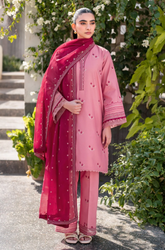 Summer 3PC Lawn Embroidered Suit - BFB0658
