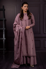 Azure - Winter 3PC Dhanak Embroidered Suit - BFB0426
