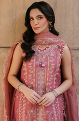 Hussain Rehar - Winter 3PC Dhanak Embroidered Suit - BFB0474