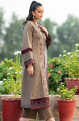 Winter 3PC Dhanak Embroidered Suit - BFB0132