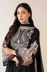 Maria B - Winter 3PC Dhanak Embroidered Suit - BFB0414
