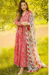ANEELAS - Summer 3PC Lawn Digital Printed Dress - BFB0798