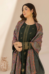 Mohagni - Winter 3PC Dhanak Embroidered Suit - BFB0415