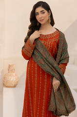 Mohagni - Winter 3PC Dhanak Embroidered Suit - BFB0416
