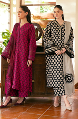 Baroque - Winter 3PC Khaddar Digital Printed Dress - BFU0504